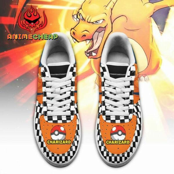 Charizard Shoes Checkerboard Pokemon Custom Sneakers 2