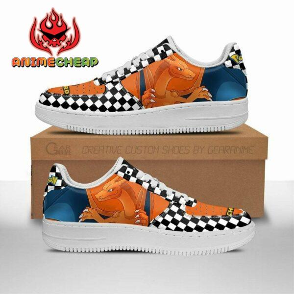 Charizard Shoes Checkerboard Pokemon Custom Sneakers 1