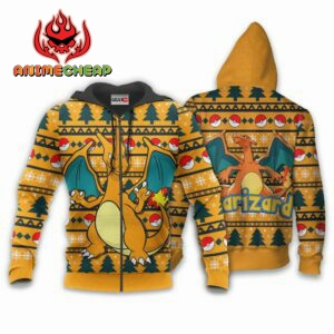 Charizard Ugly Christmas Sweater Custom Anime Pokemon XS12 6