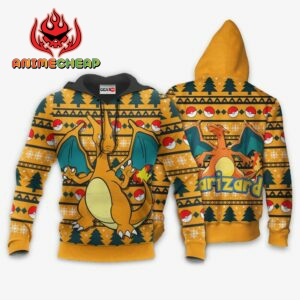 Charizard Ugly Christmas Sweater Custom Anime Pokemon XS12 7
