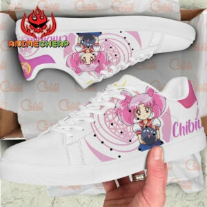Chibiusa Tsukino Chibi Moon Skate Shoes Custom Anime Sailor Shoes 5