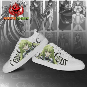 Code Geass C.C. Skate Shoes Custom Anime Sneakers 6