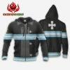 Company 5 Fire Force Uniform Hoodie Shirt Anime Zip Jacket 12