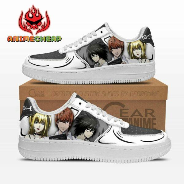 Death Note Air Shoes Custom L Lawliet Light Yagami Misa Misa Anime Sneakers 1