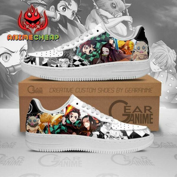 Demon Slayer Air Shoes Mixed Manga Style Anime Sneakers 1
