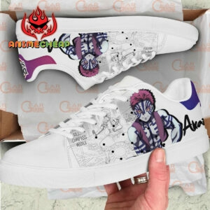 Demon Slayer Akaza Skate Shoes Custom Anime Sneakers 5