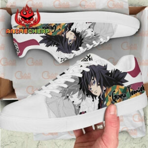 Demon Slayer Giyu Tomioka Skate Shoes Custom Anime Sneakers 5