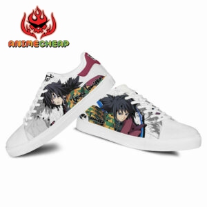 Demon Slayer Giyu Tomioka Skate Shoes Custom Anime Sneakers 6