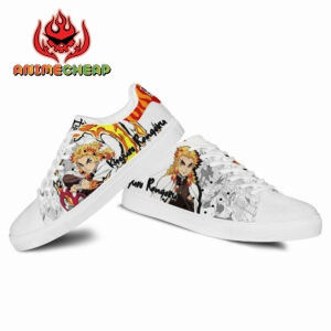 Demon Slayer Kyojuro Rengoku Skate Shoes Custom Anime Sneakers 6