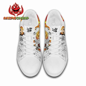 Demon Slayer Kyojuro Rengoku Skate Shoes Custom Anime Sneakers 7
