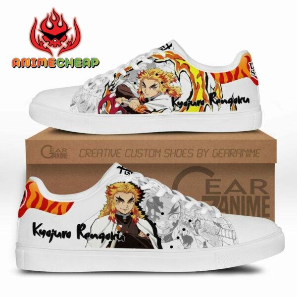 Demon Slayer Kyojuro Rengoku Skate Shoes Custom Anime Sneakers 1