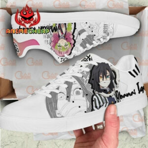 Demon Slayer Mitsuri and Iguro Skate Shoes Custom Anime Sneakers 5