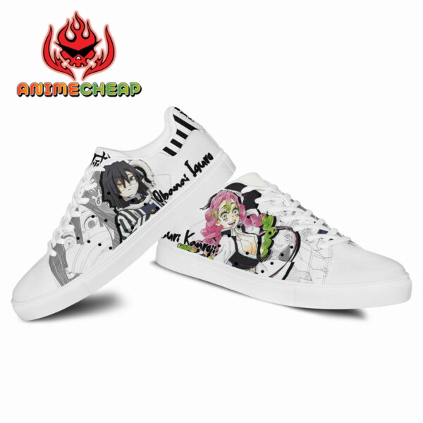 Demon Slayer Mitsuri and Iguro Skate Shoes Custom Anime Sneakers 3
