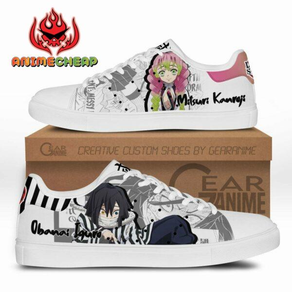 Demon Slayer Mitsuri and Iguro Skate Shoes Custom Anime Sneakers 1