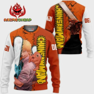 Denji Hoodie Custom Chainsaw Man Anime Merch Clothes 7