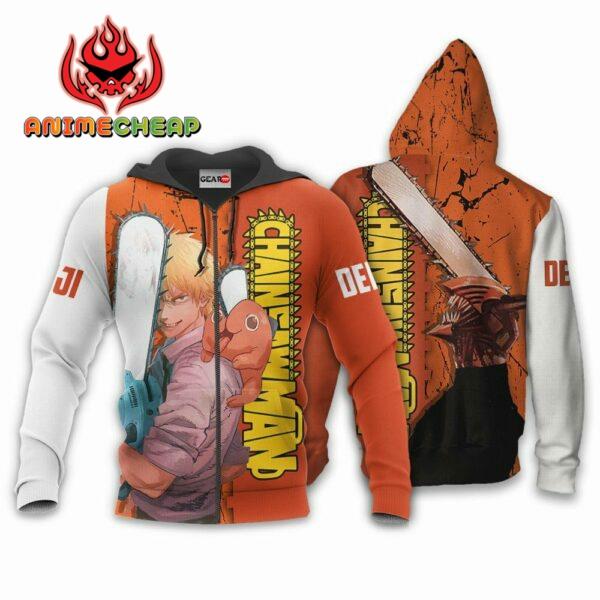 Denji Hoodie Custom Chainsaw Man Anime Merch Clothes 1