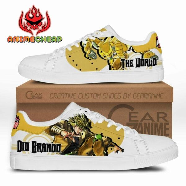 Dio Brando Skate Shoes Custom Anime Jojo's Bizarre Adventure Shoes 1