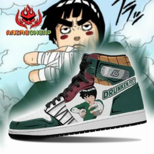 Drunken Fist Rock Lee Shoes Custom Naruto Anime Sneakers 6