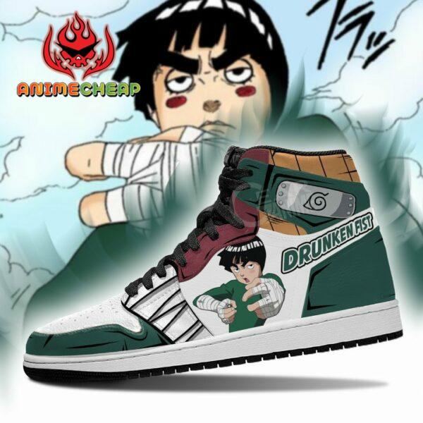 Drunken Fist Rock Lee Shoes Custom Naruto Anime Sneakers 3