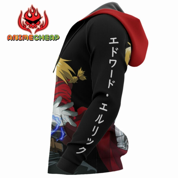 Elric Edward Hoodie Custom Fullmetal Alchemist Anime Merch Clothes 6