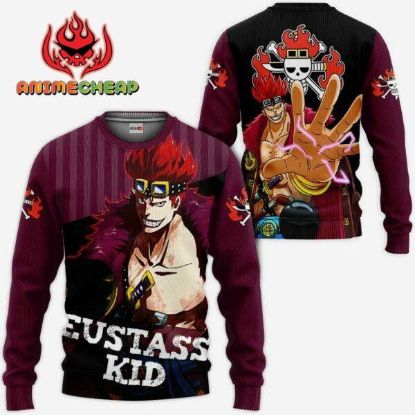 Eustass Kid Hoodie One Piece Anime Shirt Jacket 2