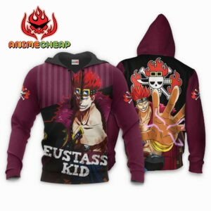 Eustass Kid Hoodie One Piece Anime Shirt Jacket 8