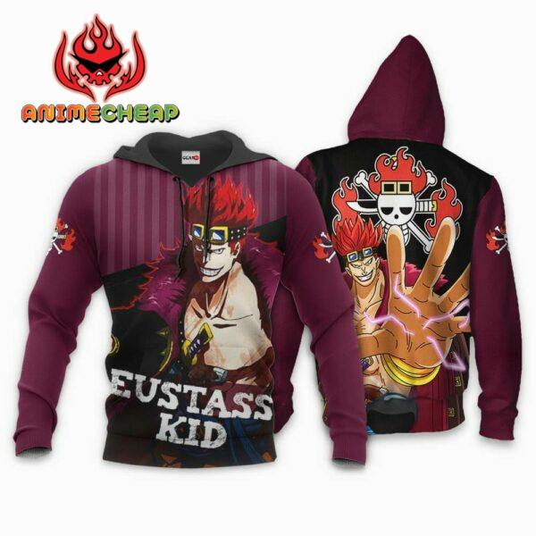 Eustass Kid Hoodie One Piece Anime Shirt Jacket 3