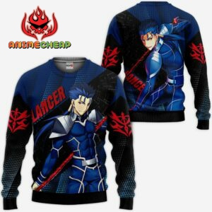 Fate Stay Night Lancer Hoodie Shirt Custom Anime Zip Jacket 7