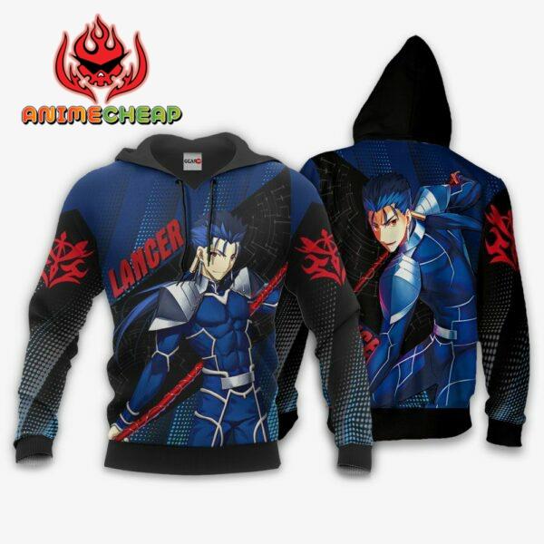 Fate Stay Night Lancer Hoodie Shirt Custom Anime Zip Jacket 3