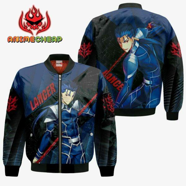 Fate Stay Night Lancer Hoodie Shirt Custom Anime Zip Jacket 4