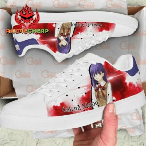 Fate Zero Sakura Matou Skate Shoes Custom Anime Sneakers 5
