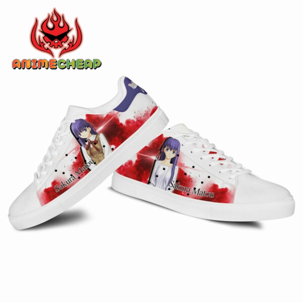 Fate Zero Sakura Matou Skate Shoes Custom Anime Sneakers 3
