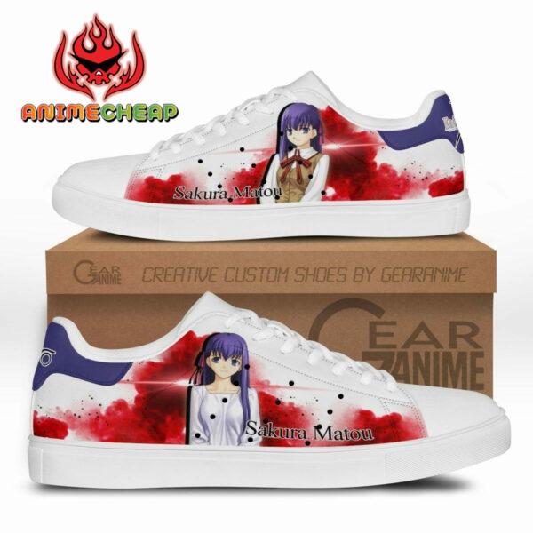 Fate Zero Sakura Matou Skate Shoes Custom Anime Sneakers 1