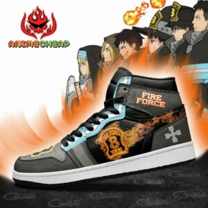 Fire Force Company 8 Shoes Custom Anime Sneakers 6