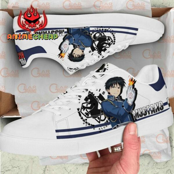 Fullmetal Alchemist Roy Mustang Skate Shoes Custom Anime Sneakers 2