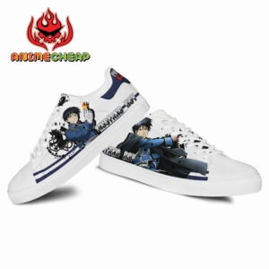 Fullmetal Alchemist Roy Mustang Skate Shoes Custom Anime Sneakers 6