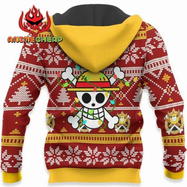 Funny Luffy Ugly Christmas Sweater Custom One Piece Anime XS12 4