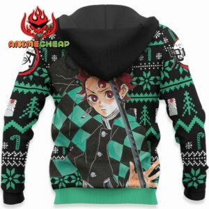 Funny Tanjiro Ugly Christmas Sweater Custom Anime Kimetsu XS12 8
