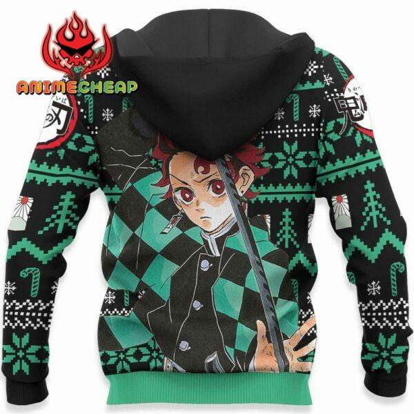 Funny Tanjiro Ugly Christmas Sweater Custom Anime Kimetsu XS12 4