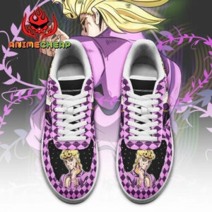Giorno Giovanna Shoes JoJo Anime Sneakers Fan Gift Idea PT06 4