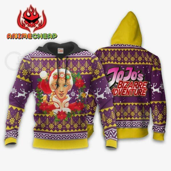 Giorno Giovanna Ugly Christmas Sweater jj's Anime Xmas Hoodie 3