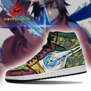 Giyu Shoes Water Breathing Custom Anime Demon Slayer Sneakers 5