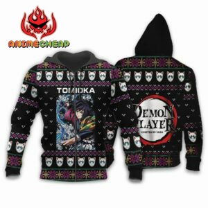 Giyu Tomioka Ugly Christmas Sweater Kimetsu Anime Xmas Gift Custom Clothes 8