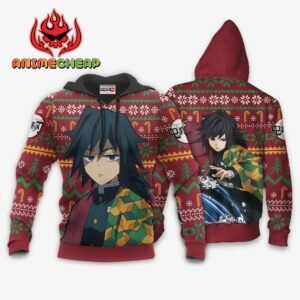 Giyuu Ugly Christmas Sweater Custom Anime Kimetsu XS12 7