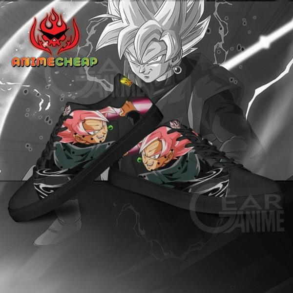 Goku Black Rose Skate Shoes Custom Dragon Ball Anime Sneakers 3