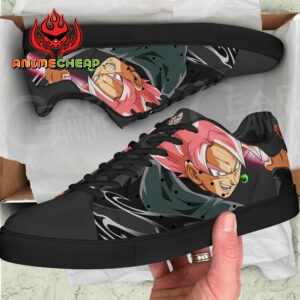 Goku Black Rose Skate Shoes Custom Dragon Ball Anime Sneakers 7