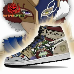 Golden Dawn William Vangeance Shoes Black Clover Anime Sneakers 6