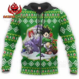 Gon & Killua HxH Ugly Christmas Sweater HxH Anime Xmas 11