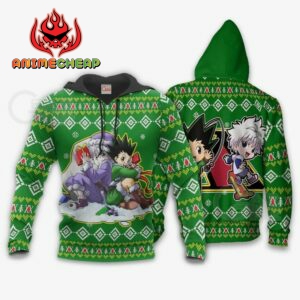 Gon & Killua HxH Ugly Christmas Sweater HxH Anime Xmas 8
