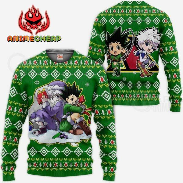 Gon & Killua HxH Ugly Christmas Sweater HxH Anime Xmas 1
